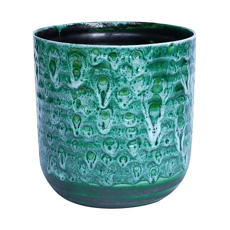 Emerald Reactive Glaze Planter H25Cm D25Cm 3 Emerald Reactive Glaze Planter H25Cm D25Cm