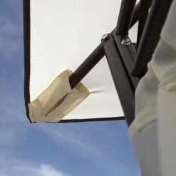 Aphrodite Heavy Duty Garden Gazebo With Side Curtains 2.7m -Plants Sale FSGHD LS4