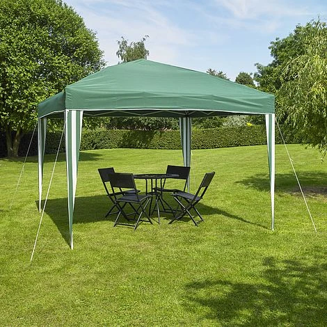 Pop Up Garden Gazebo Party Tent 3m X 3m Green 3 Pop Up Garden Gazebo Party Tent 3m X 3m Green