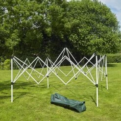 Pop Up Garden Gazebo Party Tent 3m X 3m Green 11 Pop Up Garden Gazebo Party Tent 3m X 3m Green -Plants Sale FSGPRO LS3