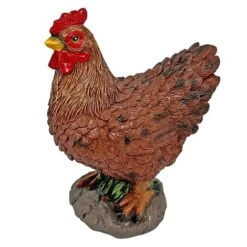 Pair Of Garden Chicken Ornaments -Plants Sale FW1006 3