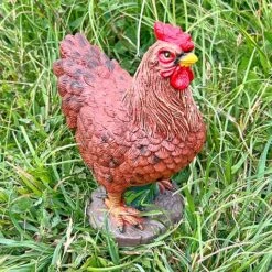 Pair Of Garden Chicken Ornaments -Plants Sale FW1006 9