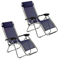Garden Gear Zero Gravity Chair - Navy -Plants Sale G0883 2