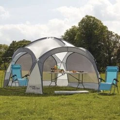 Garden Gear 3.9m Dome Event Shelter With Two Sunshade Walls -Plants Sale G1155206201000x10003