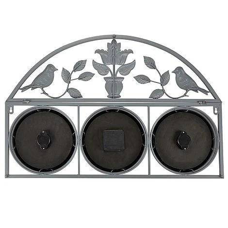 Garden Wall Clock - Grey 6 Garden Wall Clock - Grey - Image 4