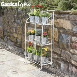 Three-tier Highbury Folding Metal Plant Stand 24 Three-tier Highbury Folding Metal Plant Stand -Plants Sale G2663 1
