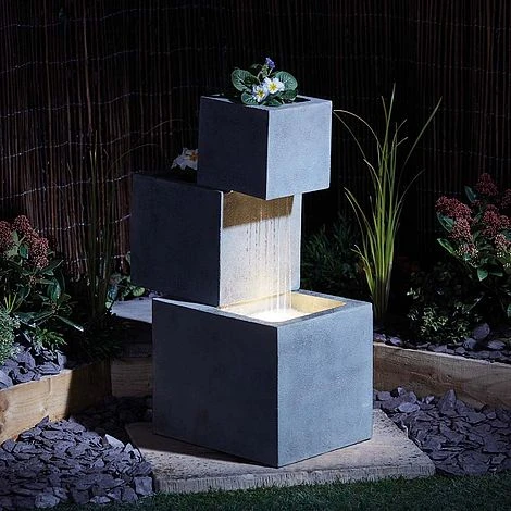 Serenity Cascade Water Feature With Planters 4 Serenity Cascade Water Feature With Planters - Image 2