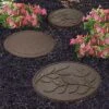 Reversible Eco-Friendly Stepping Stone Leaves - Earth -Plants Sale G3007 G3008 2