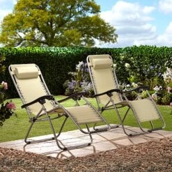 Garden Gear Zero Gravity Chair - Stone 11 Garden Gear Zero Gravity Chair - Stone -Plants Sale G3727 ls2