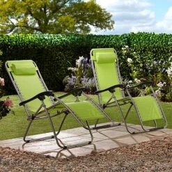 Garden Gear Zero Gravity Chair - Apple Green -Plants Sale G3728 LS3