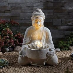 Serenity Serene Buddha Water Feature -Plants Sale G3864 2