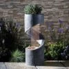 Serenity Spiral Rainfall Water Feature With Planter 2 Serenity Spiral Rainfall Water Feature With Planter -Plants Sale G3885 2