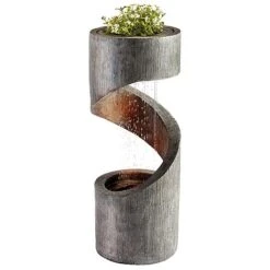 Serenity Spiral Rainfall Water Feature With Planter 10 Serenity Spiral Rainfall Water Feature With Planter -Plants Sale G3885 4