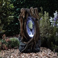 Serenity Hollow Tree Trunk Waterfall Water Feature 8 Serenity Hollow Tree Trunk Waterfall Water Feature -Plants Sale G3946 2