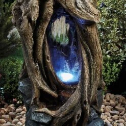 Serenity Hollow Tree Trunk Waterfall Water Feature 9 Serenity Hollow Tree Trunk Waterfall Water Feature -Plants Sale G3946 3