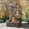 Serenity Cubic Cascading Pebble Wall Water Feature -Plants Sale G3949 1