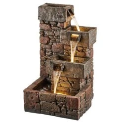 Serenity Cubic Cascading Pebble Wall Water Feature 10 Serenity Cubic Cascading Pebble Wall Water Feature -Plants Sale G3949 4