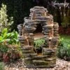 Serenity Double-Sided Rock Cascade Water Feature -Plants Sale G3954 1