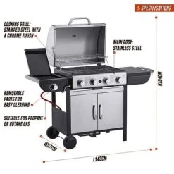 Blazebox 4 + 1 Gas Burner Barbecue -Plants Sale G401420Blazebox20Gas20BBQ