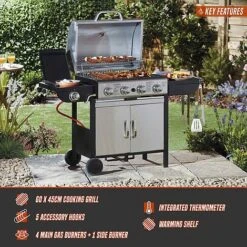 Blazebox 4 + 1 Gas Burner Barbecue -Plants Sale G401420Blazebox20Gas20BBQ20202