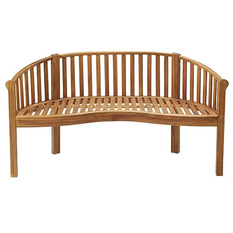 Garden Gear Acacia 3-Person Banana Bench 6 Garden Gear Acacia 3-Person Banana Bench - Image 4