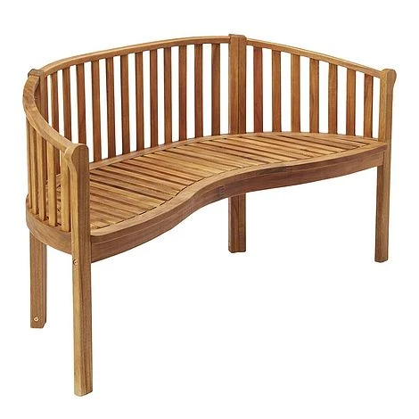 Garden Gear Acacia 3-Person Banana Bench 7 Garden Gear Acacia 3-Person Banana Bench - Image 5