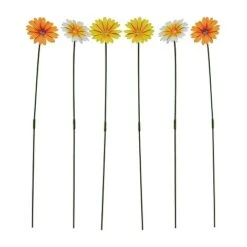Garden Gear Metal Daisy Stake Set Of Six -Plants Sale G4517 METAL DAISY FLOWERS CO1
