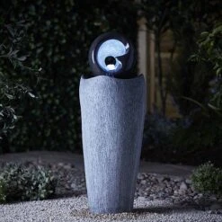 Serenity Contemporary Stone-effect Water Feature 10 Serenity Contemporary Stone-effect Water Feature -Plants Sale G46402015