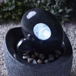 Serenity Contemporary 53cm Stone-effect Water Feature 11 Serenity Contemporary 53cm Stone-effect Water Feature -Plants Sale G46412015