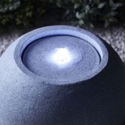 Serenity Sandstone Sphere Water Feature -Plants Sale G46432015