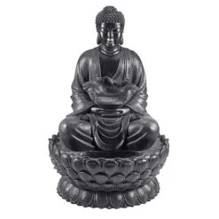 Serenity Extra Large Buddha On A Lotus Flower Water Feature 9 Serenity Extra Large Buddha On A Lotus Flower Water Feature -Plants Sale G475520XL20SITTING20BUDDHA2011