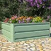 Metal Raised Garden Bed - Light Green -Plants Sale GB A 1