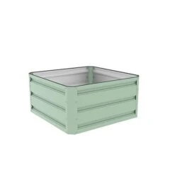 Metal Raised Garden Bed - Light Green -Plants Sale GB A cut