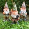 3 Garden Gnome On Sticks Garden Ornaments Pot Gnome Decorations -Plants Sale GB019M 5
