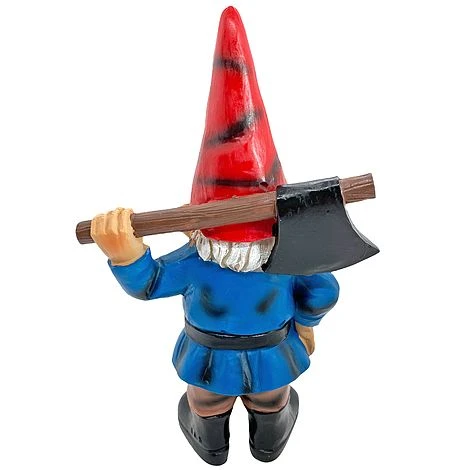 Garden Gnome With Axe Outdoor Garden Ornament 5 Garden Gnome With Axe Outdoor Garden Ornament - Image 3
