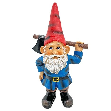 Garden Gnome With Axe Outdoor Garden Ornament 4 Garden Gnome With Axe Outdoor Garden Ornament - Image 2