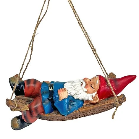 Sleeping Gnome In A Hammock Hanging Garden Ornament 11 Sleeping Gnome In A Hammock Hanging Garden Ornament - Image 9
