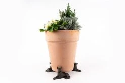 Antique Bronze Coloured German Shepherd Potty Feet - Plant Pot Feet -Plants Sale GERMAN20SHEPHERD20POT20 20120 20PF0067