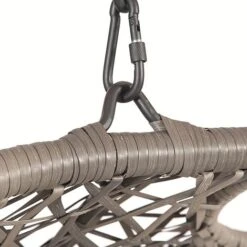 Brampton Luxury Rattan Wicker Outdoor Hanging Cocoon Egg Swing Chair Single -Plants Sale GF07711USA 51