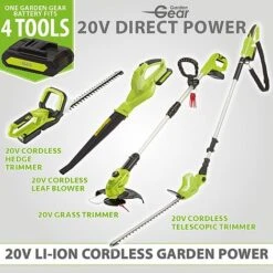 Garden Gear 20V Cordless Lithium-ion Grass Trimmer -Plants Sale Garden Gear product group battery diagram3