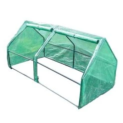 Spare Cover For Garden Grow Apex Cloche -Plants Sale Greem Polytunel 2 window open1