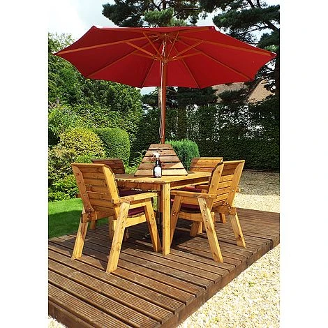 4 Seater Rectangular Table Set 6 4 Seater Rectangular Table Set - Image 4