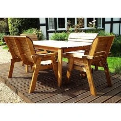 6 Seater Rectangular Table Set With Benches -Plants Sale HB1420Pic5