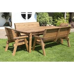 8 Seater Rectangular Table Set With Benches -Plants Sale HB161