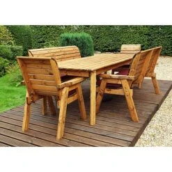 8 Seater Rectangular Table Set With Benches -Plants Sale HB16B20Pic3