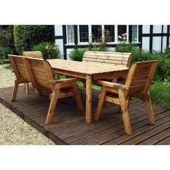8 Seater Rectangular Table Set With Benches -Plants Sale HB16B20Pic4