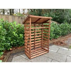 Charles Taylor Wooden Log Store Medium 3 X 2ft -Plants Sale HB202