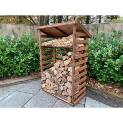 Charles Taylor Wooden Log Store Medium 3 X 2ft -Plants Sale HB202207