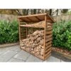 Wooden Log Store Large 5 X 2ft -Plants Sale HB203202