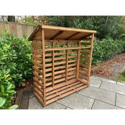 Wooden Log Store Large 5 X 2ft -Plants Sale HB203205